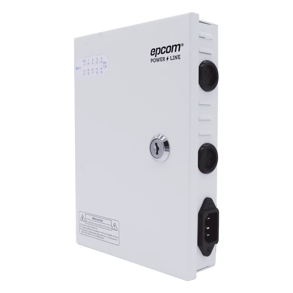 Fuente |  11-15 V |  9 canales | 16 A |  Compatible con cámaras 4K | Alta tecnología en seguridad | Doble ventilador | Hasta 1.8 Amperes por Salida | Filtro de ruido por canal | Diseño de alta gama. – vista 3