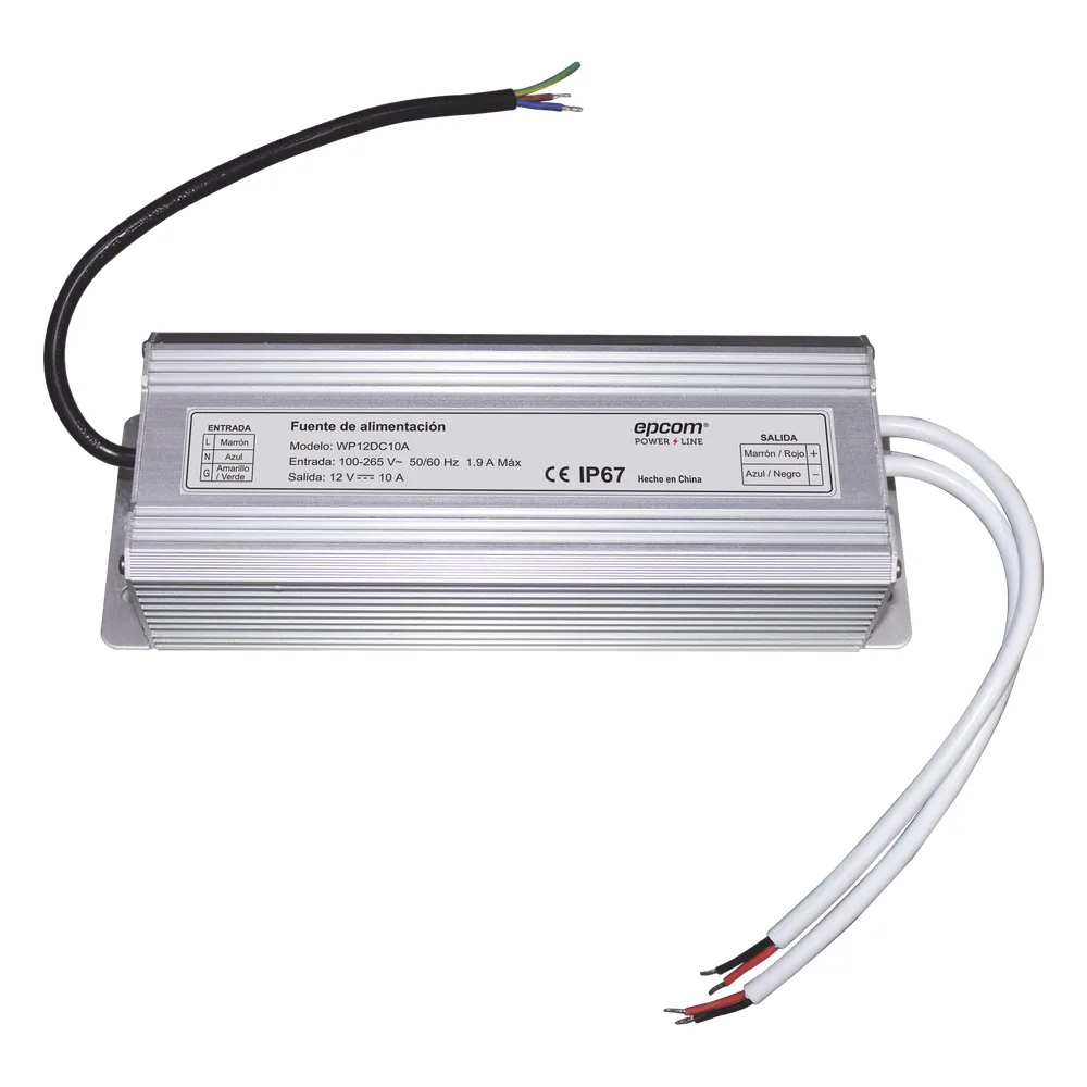 Fuente 12 V | 2 SALIDAS A 5 AMPER | 10 Amperes Totales | Waterproof | Intemperie grado IP67 – vista 2