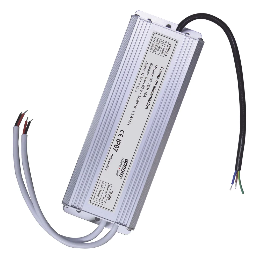 Fuente 12 V | 2 SALIDAS A 5 AMPER | 10 Amperes Totales | Waterproof | Intemperie grado IP67 – vista 3