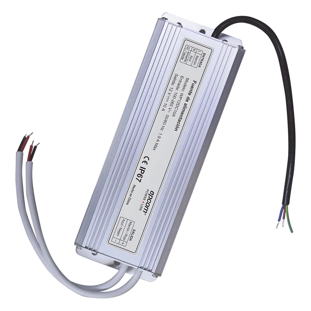 Fuente 12 V | 2 SALIDAS A 5 AMPER | 10 Amperes Totales | Waterproof | Intemperie grado IP67 – vista 6