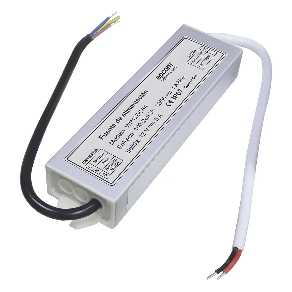 Fuente 12 V / 5 Amperes / Waterproof / Intemperie grado IP67 – vista 5