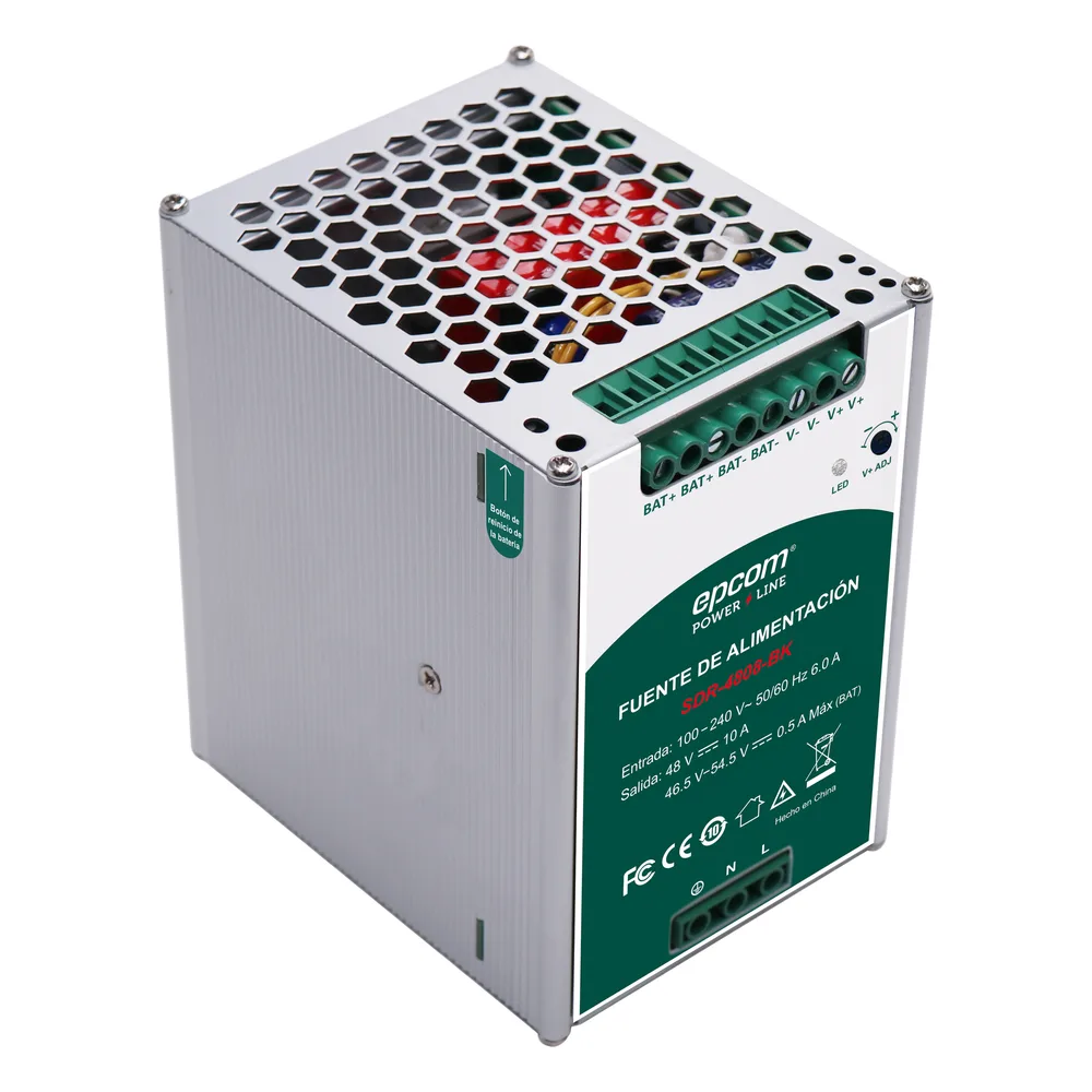 Fuente de Alimentación Industrial | Tipo DIN Riel | 48 VCC | 10 A | Capacidad de baterías de respaldo – vista 2