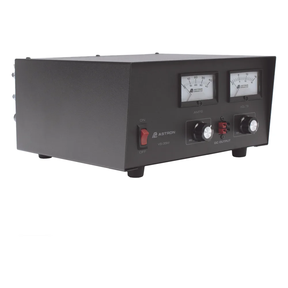 Fuente de poder 13.8Vcc, 35A, lineal, voltaje y corriente variable con medidores – vista 4