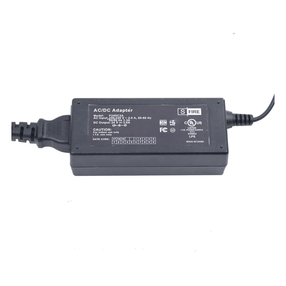 Fuente de poder de 24 Vcc Regulado @ 3A / UL / Voltaje de Entrada de 100-240 Vca – vista 4