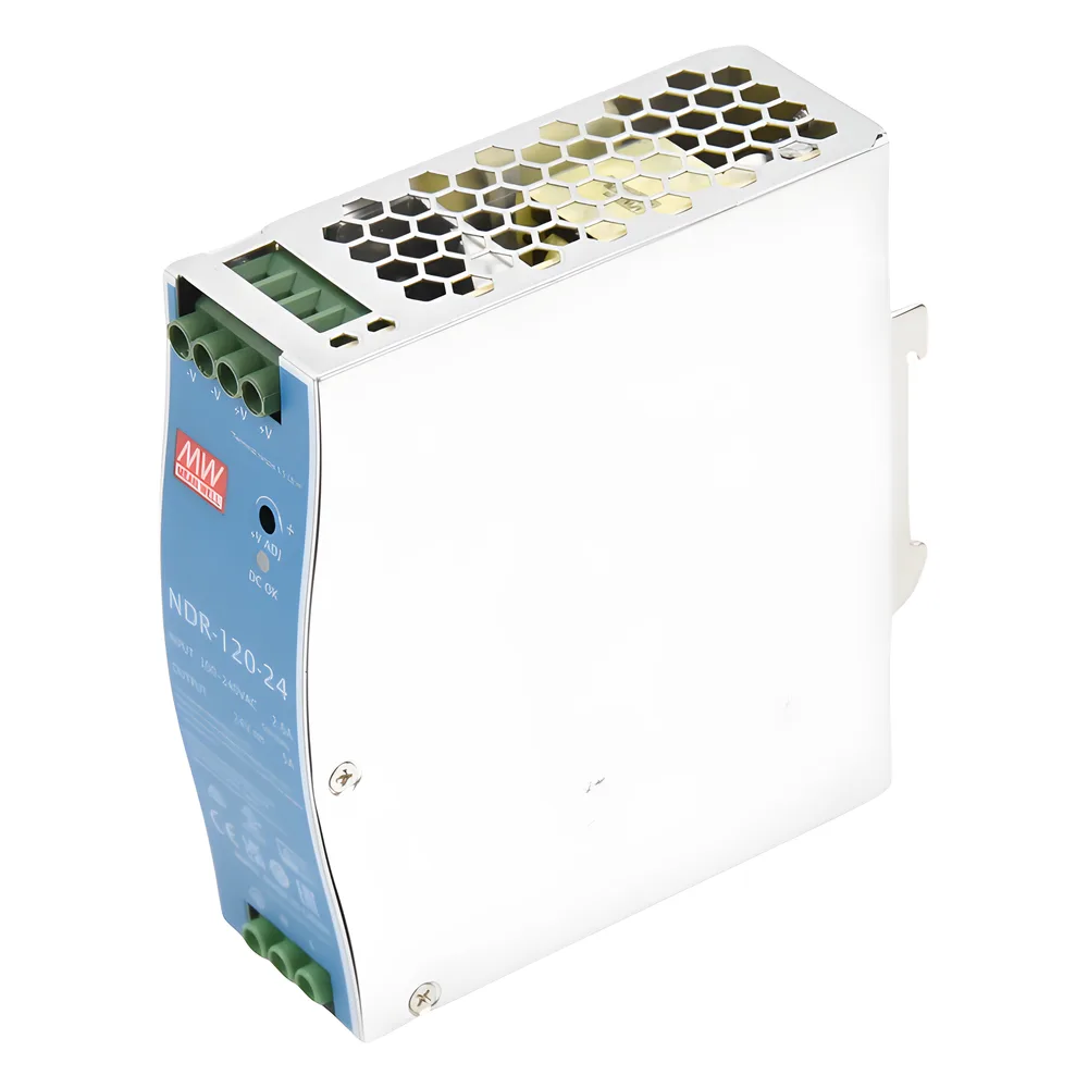 Fuente de poder industrial para riel DIN / 120W / 24Vcc / 5A / Entrada: 90-264Vca – vista 4