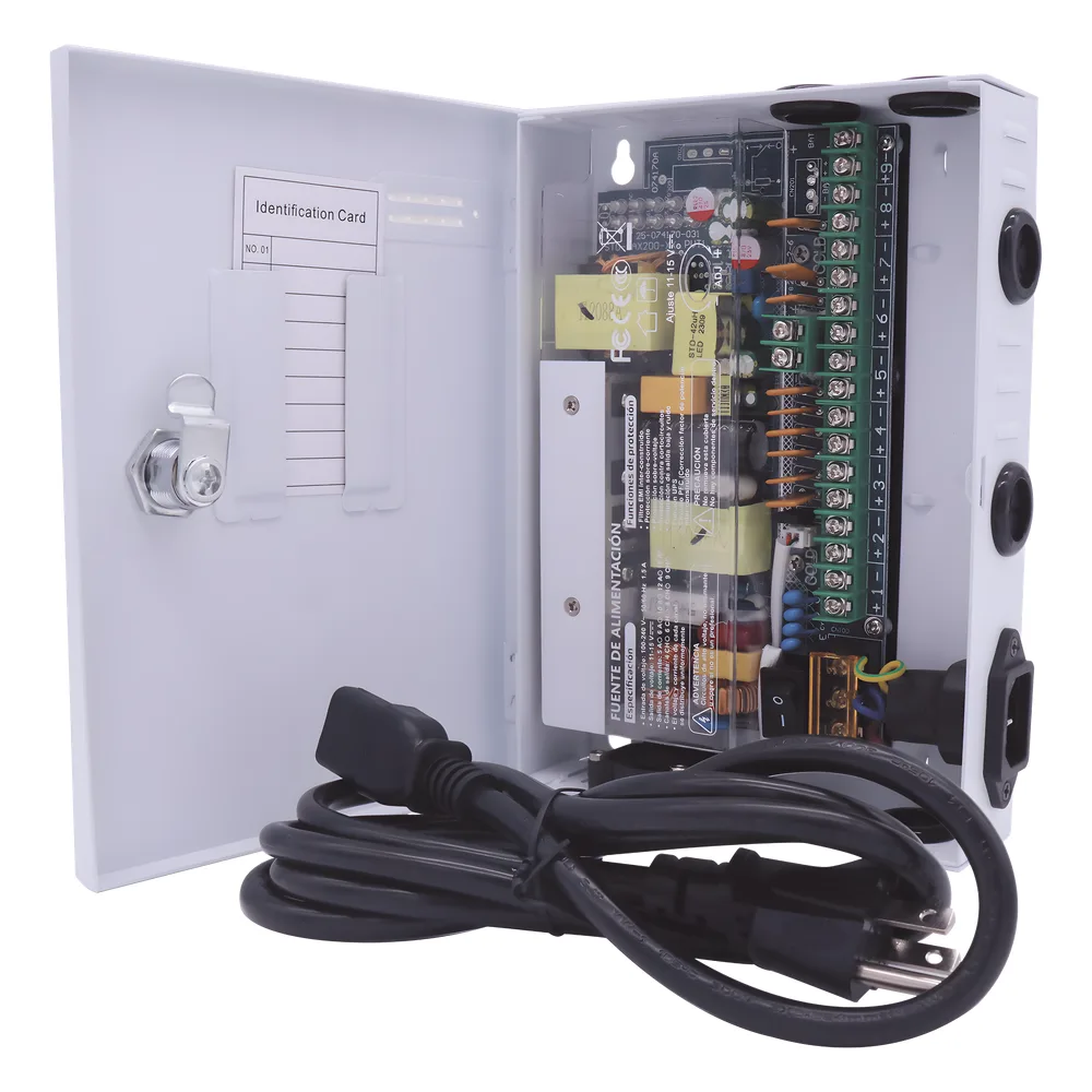 Fuente PREMIUM / 11-15 V / Compatible con cámaras 4K / 9 canales / 16 A / Alta tecnología en seguridad / Doble ventilador / Hasta 1.8 Amperes por Salida / Filtro de ruido por canal / Diseño de alta gama. – vista 7