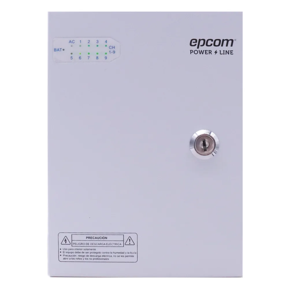 Fuente PREMIUM / 11-15 V / Compatible con cámaras 4K / 9 canales / 16 A / Alta tecnología en seguridad / Doble ventilador / Hasta 1.8 Amperes por Salida / Filtro de ruido por canal / Diseño de alta gama.