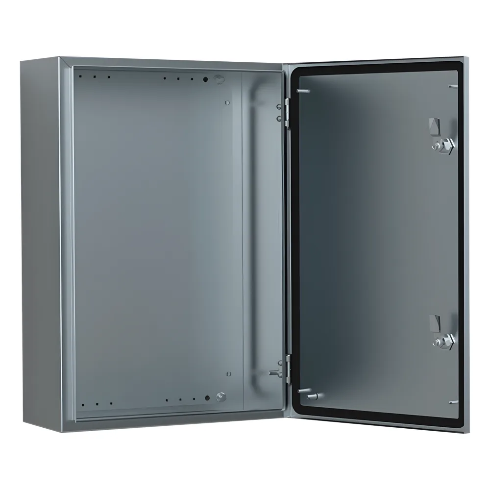 Gabinete de Acero Inoxidable 304L ASR IP66 400x300x150 mm (15.7 x 11.8 x 5.9 in) / 2 Cerraduras / Montaje Placa 2 mm