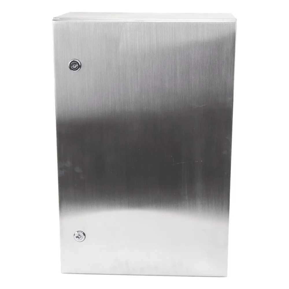 Gabinete de Acero Inoxidable IP66 Uso en Intemperie (400 x 600 x 250 mm) con Placa Interna Galvanizada. – vista 2