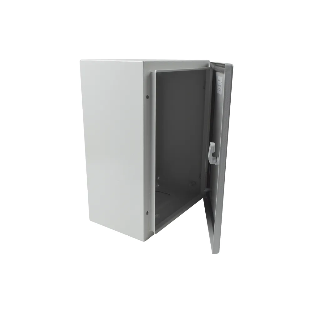 Gabinete de Acero IP66 Uso en Intemperie (300 x 400 x 200 mm) con Placa Trasera Interior de Metal y Compuerta Inferior Atornillable (Incluye Chapa y Llave T). – vista 4