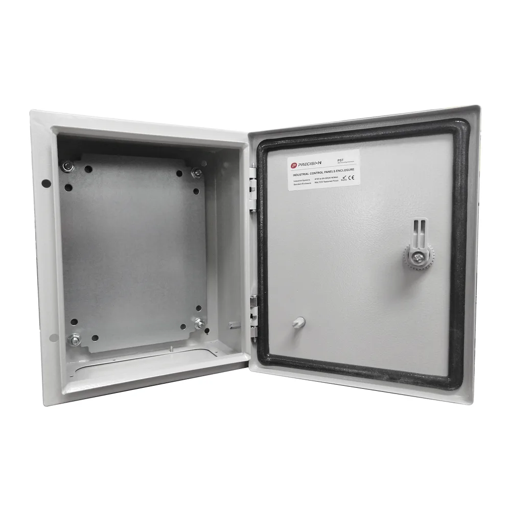 Gabinete de Acero IP66 Uso en Intemperie (300 x 400 x 200 mm) con Placa Trasera Interior de Metal y Compuerta Inferior Atornillable (Incluye Chapa y Llave T). – vista 5