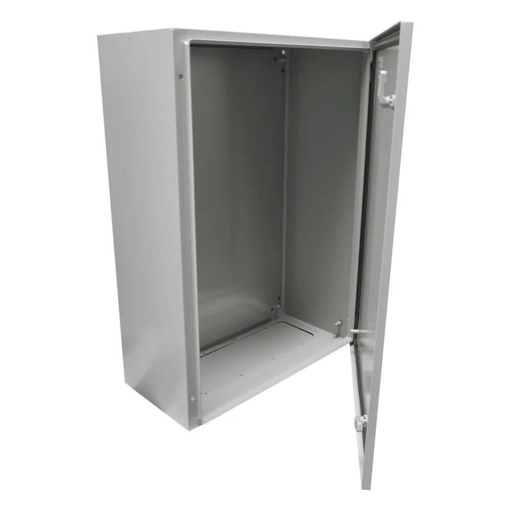 Gabinete de Acero IP66 Uso en Intemperie (500 x 700 x 250 mm) con Placa Trasera Interior Metálica y Compuerta Inferior Atornillable (Incluye Chapa y Llave T). – vista 5
