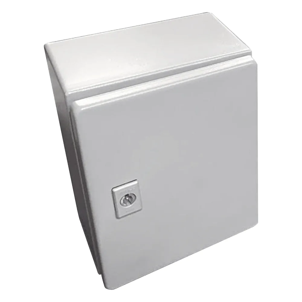 Gabinete de Acero, Nema 4 -IP 66 de 40 x 40 x 20 cm con Platina y certificado UL.
