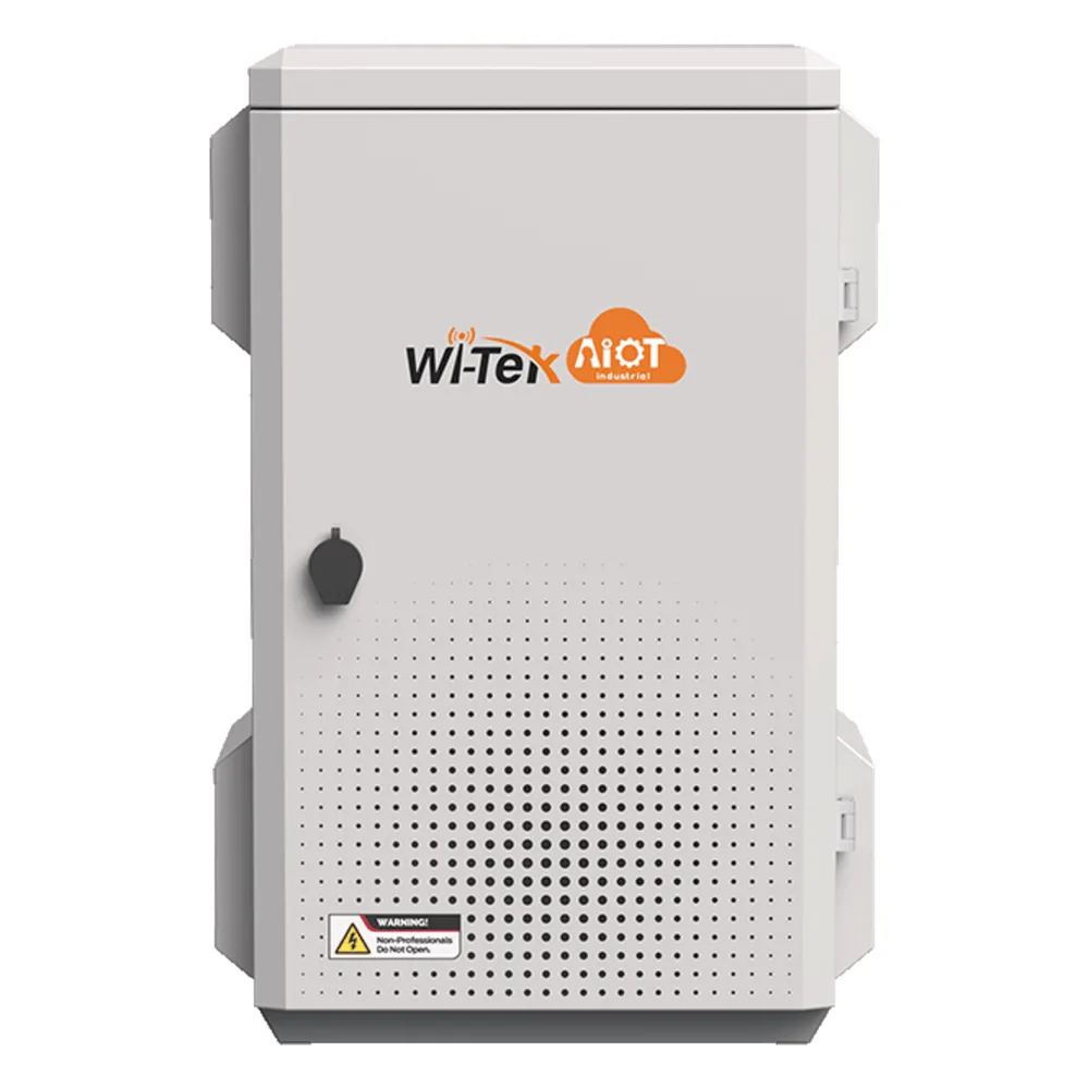 Gabinete de Acero Ventilado para Exterior 680 x 480 x 315 mm con Rieles DIN y 4 Placas Laterales para Montaje de Equipos por Fuera