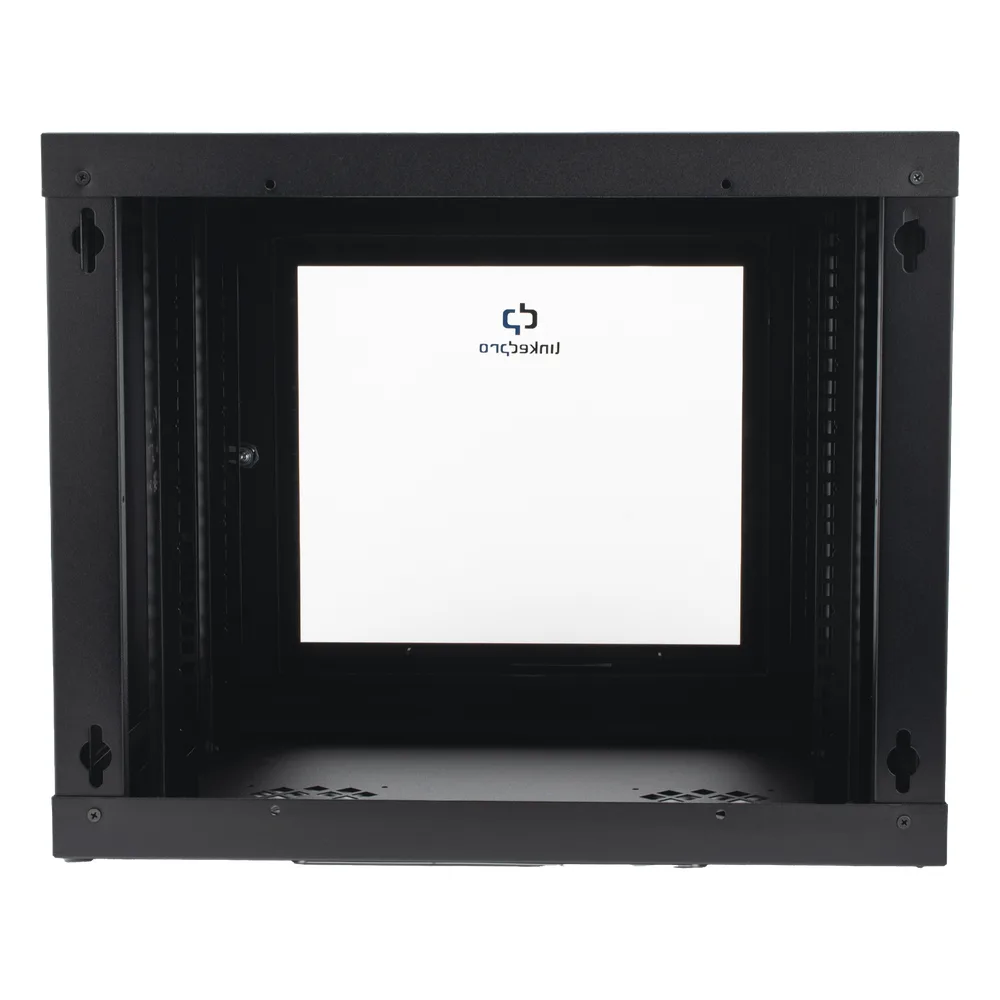 Gabinete de Pared con Puerta de Cristal Templado, 455 mm de Profundidad, 9U Rack de 19'', Acero Reforzado – vista 2