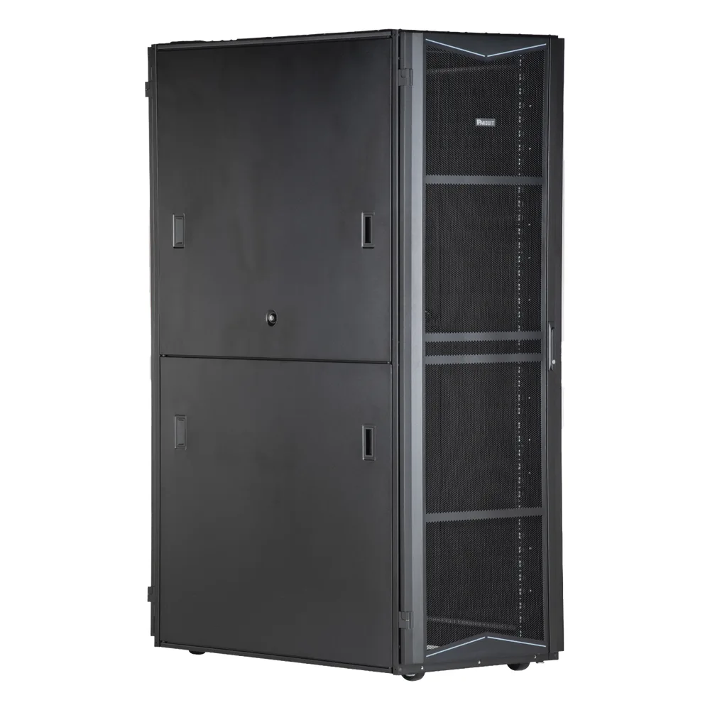 Gabinete FlexFusion para Centros de Datos, 45 UR, 800 mm de Ancho, 1200 mm de Profundidad, Fabricado en Acero, Color Negro – vista 3