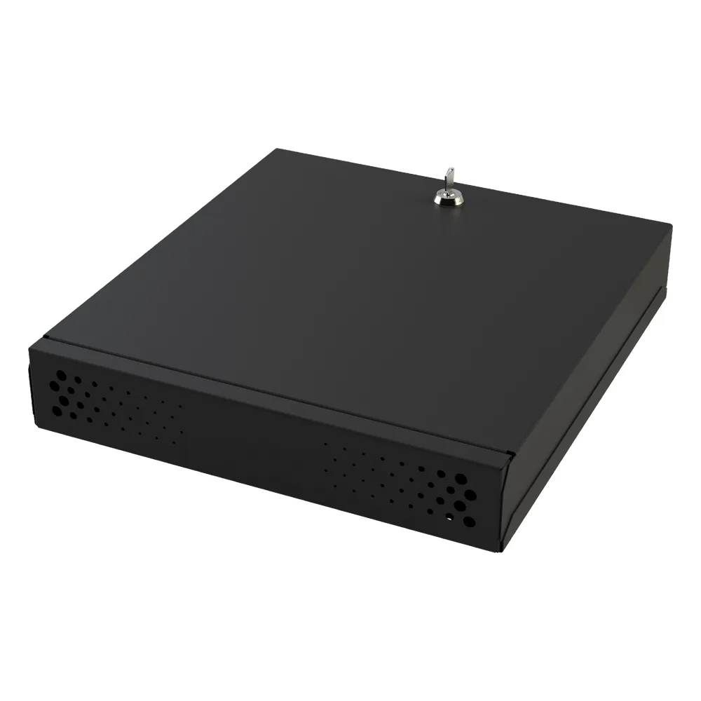 Gabinete Metálico de Seguridad para DVR/NVR, Ancho 396 mm x 78 mm de Alto x