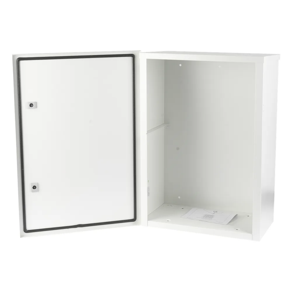 Gabinete para instalación de 2 Baterías PL110D12, Fabricado en Lámina Galvanizada, Accesorios para piso o poste (No incluidos) – vista 5
