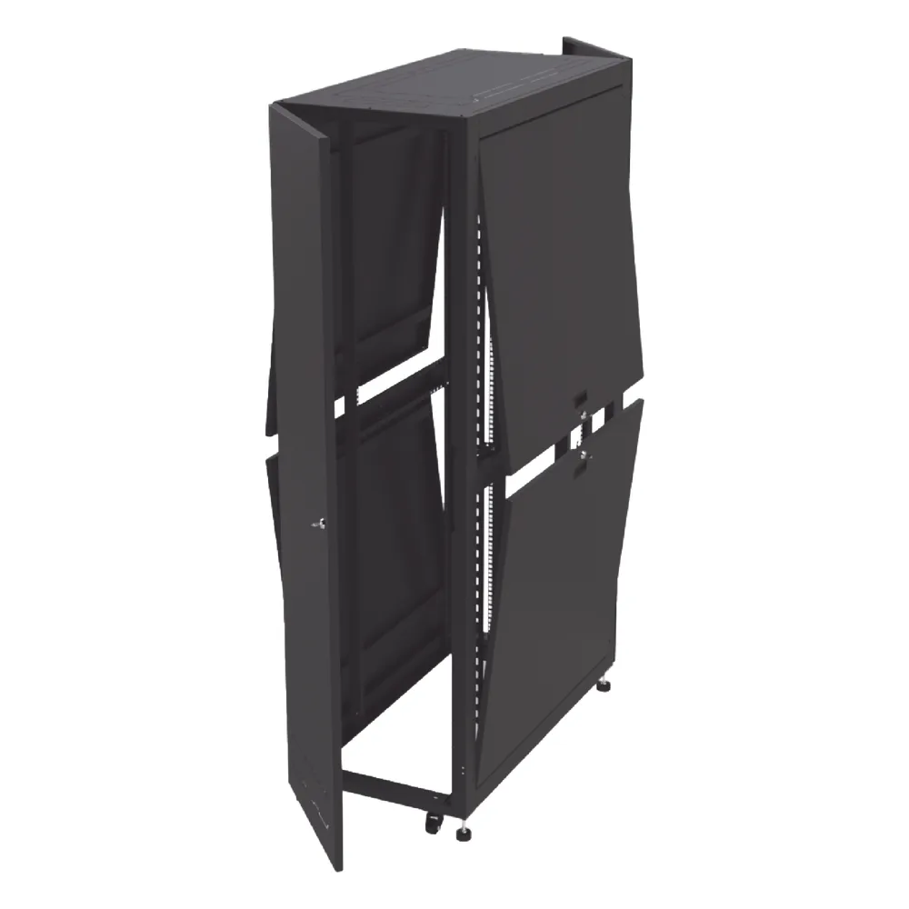 Gabinete Profesional para Telecomunicaciones de 45UR, 1200 mm Profundidad, Incluye 2 Organizadores Verticales de 45 Unidades de Rack, Se envía el Gabinete Armado. – vista 10
