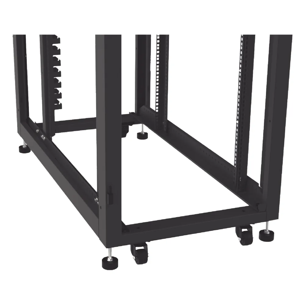 Gabinete Profesional para Telecomunicaciones de 45UR, 1200 mm Profundidad, Incluye 2 Organizadores Verticales de 45 Unidades de Rack, Se envía el Gabinete Armado. – vista 3