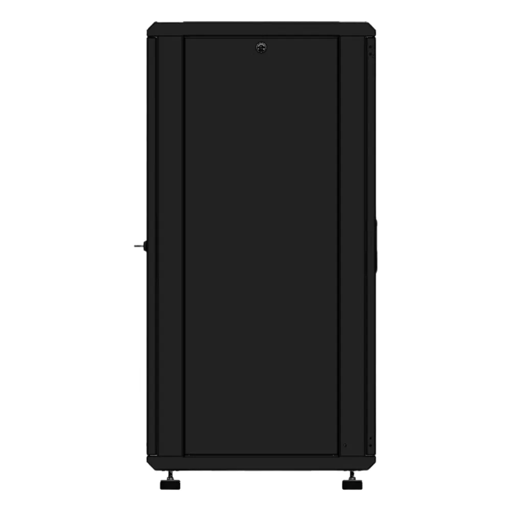 Gabinete Rackeable 19 Pulgadas / 24 Unidades / Piso / Puerta de Cristal / Capacidad 750 Kg / Dimensiones 600 x 605 x 1190 mm  / Ventilación 120 mm, Niveladores Incluidos – vista 3