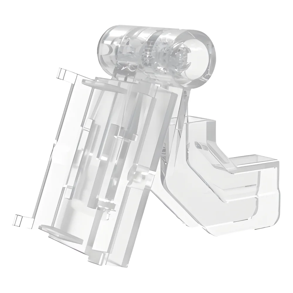 Gancho en T con Placa Trasera Adaptadora para Etiqueta de Tinta Electrónica / AccessPRO / Diametro 5-9 mm / Compatible con 2.13" - 2.66" - 2.9"