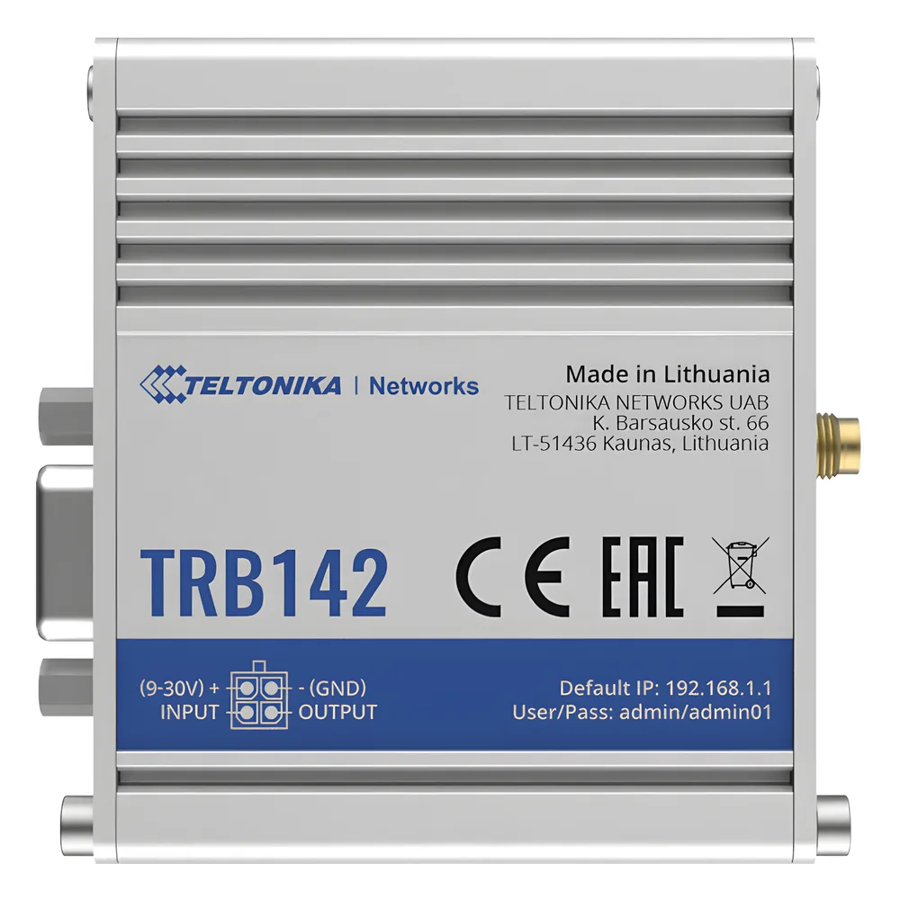 Gateway Industrial LTE 4G a Puerto Serial RS232