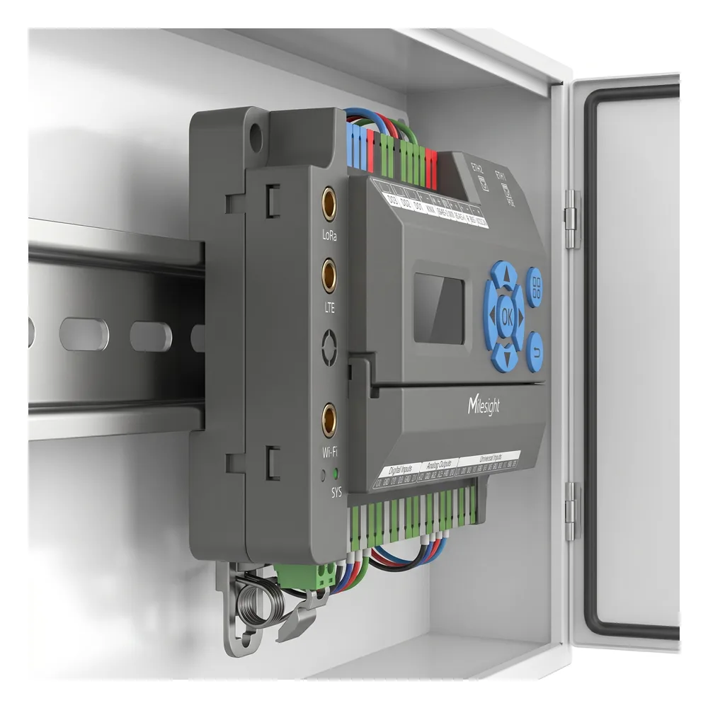 Gateway IoT LoRaWAN para Automatización de Edificios / Quad-Core 1.5 GHz / 8 Canales LoRaWAN / 2,000 Dispositivos / Edge Computing / 4G LTE / KNX + BACnet + Modbus / RS485 + M-Bus – vista 6
