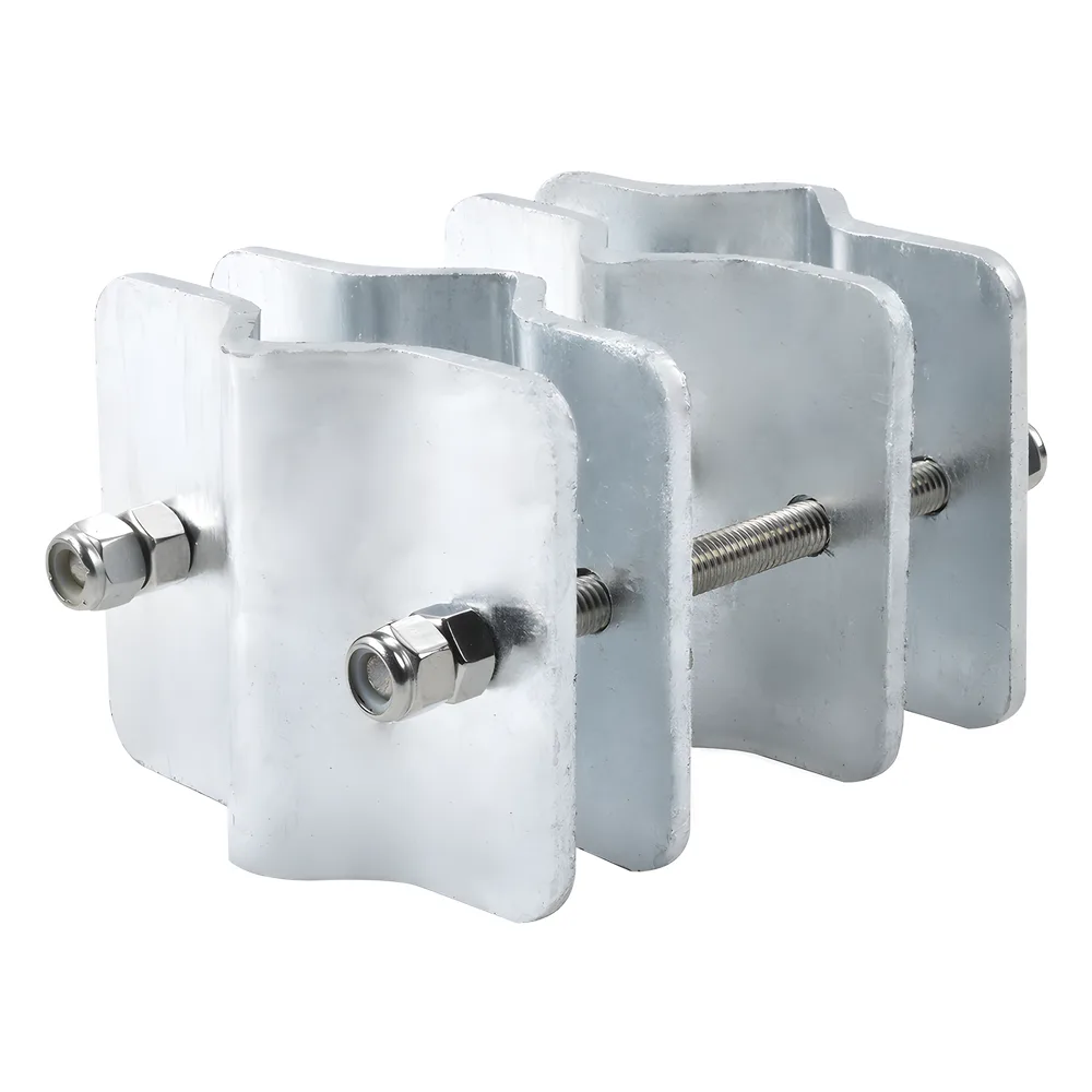 Herraje Adaptador de Mástil para Diámetros desde 3/4" hasta 2-1/4". Galv. en Caliente.