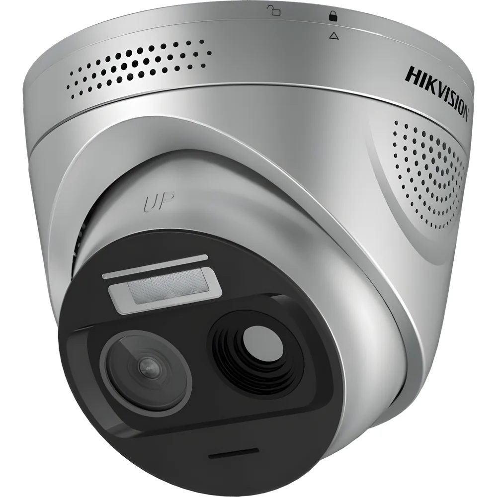 (HikFire) Cámara IP Turret de Detección Térmica de Incendios / Detección de Llamas y Temperaturas Anormales / 4 Megapíxel (Lente Óptico) + 1 Megapíxel (Lente Térmico) / Compatible con Hik-Connect – vista 2