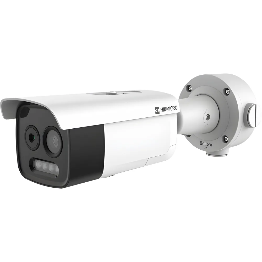 (HIKMICRO) Cámara Bala IP Bi-Espectral  / Térmica (256 X 192 / 3.6 mm) + Óptica (5 MP / 4.3 mm) / GUANLAN AI / Detección Térmica de Incendios y Humos / Medición de Temperatura -20° – vista 2