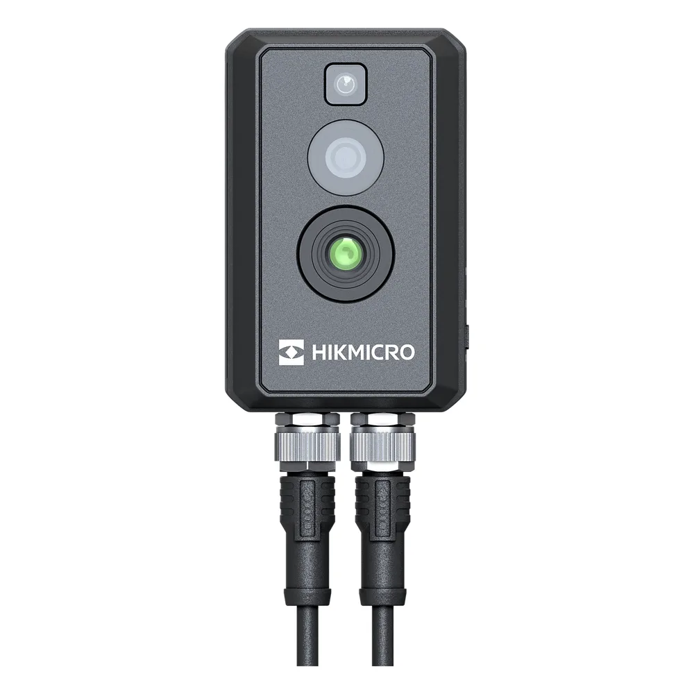 (HIKMICRO) Cubo IP Bi-Espectral / Térmica (256 X 192 / 2.1 mm) + Óptica (4 MP / 1.4 mm) / Rango: -20°C a 550°C / ±2°C Margen / PoE / IP67 / Ideal para Sites o Lugares Pequeños