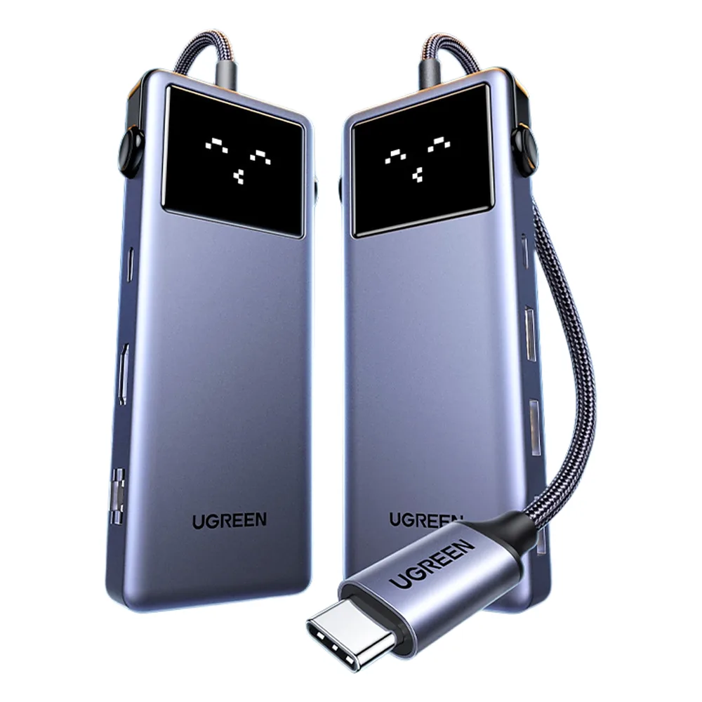 Hub USB-C 7 en 1 / USB-C a HDMI 4K 60Hz / 2x USB-A 3.0 + USB-C 3.0 + USB-A 2.0 / Gigabit Ethernet / PD 100W / Cable 20 cm (7.9 in) – vista 2