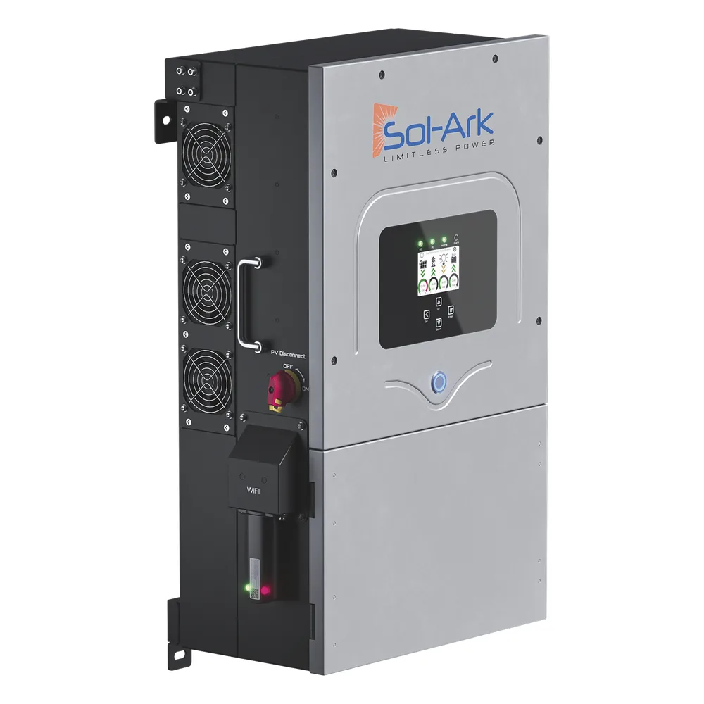Inversor Hibrido SOL-ARK, 12 Kw, 220 Vcc, Fase Dividida, IP65, Entrada de Baterías a 48 Vcc – vista 4