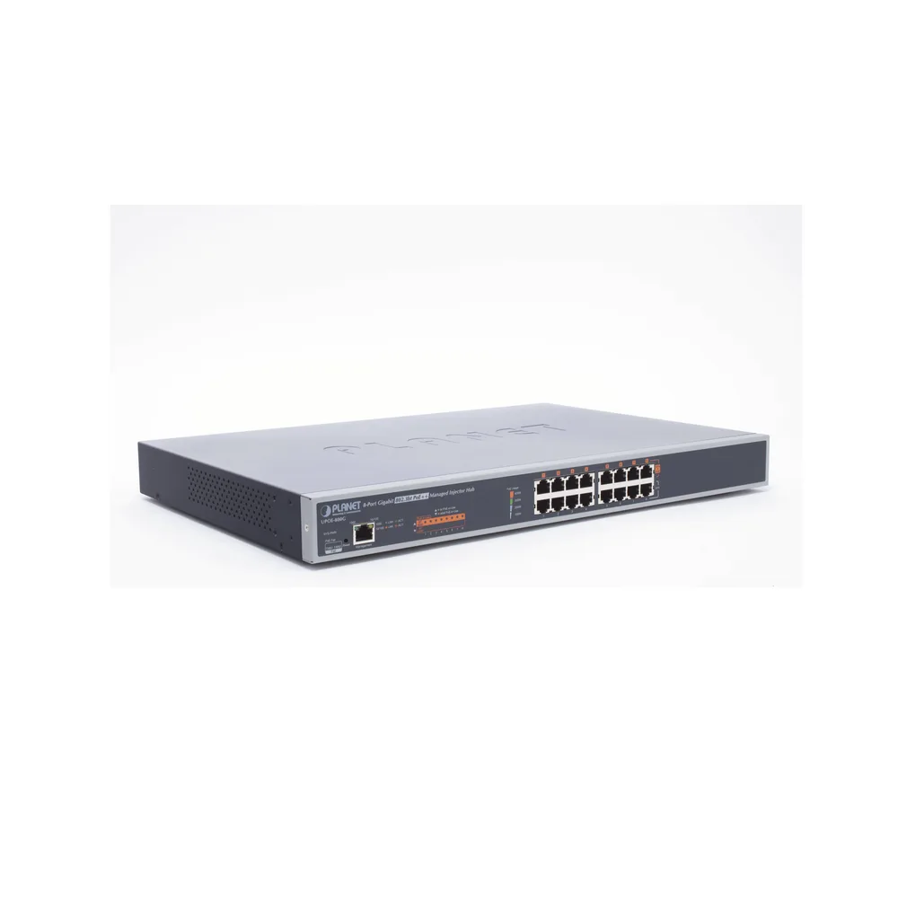 Inyector HUB Adminsitrable Ultra PoE 802.3af/at 8 Puertos Gigabit, Potencia 400W – vista 2