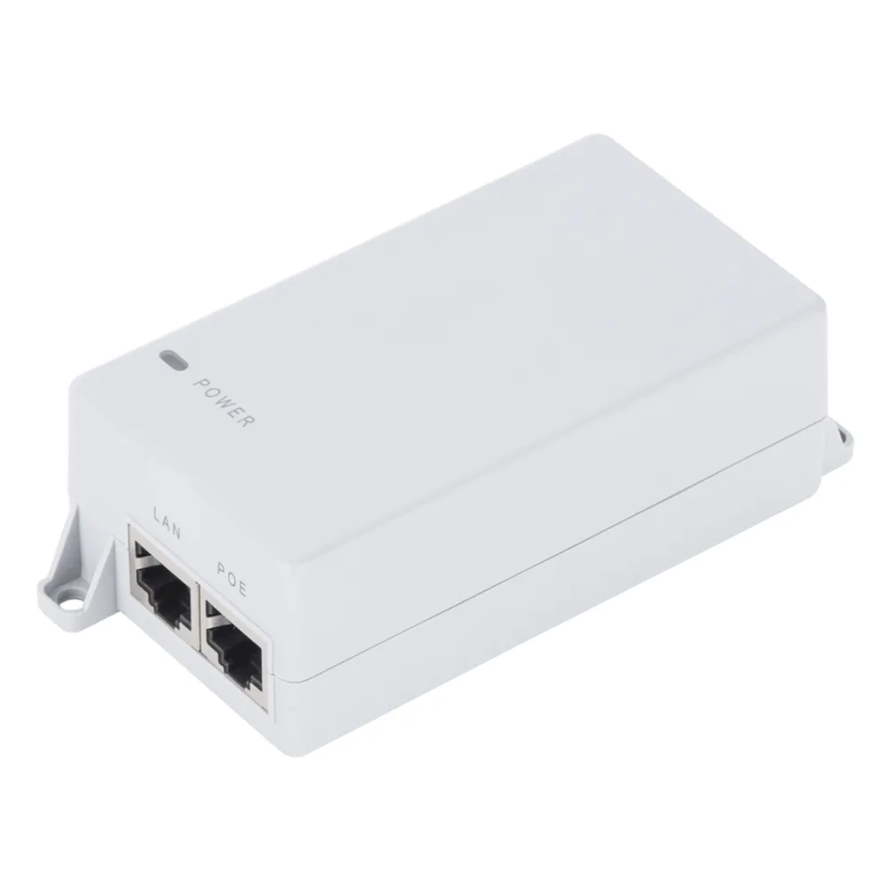 Inyector PoE Pasivo Gigabit de pared para C6x, de Mimosa, Voltaje de salida 24Vcc. 30 W