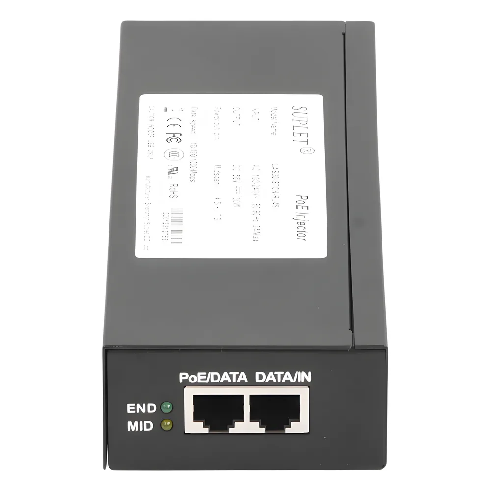 Inyector Super Hi-PoE / 56 Vcc / 30 Watts / Para Domos HIKVISION PTZ / IP (-AE / DE) / Soporta 802.3 af /at / Para Aplicaciones de CCTV – vista 5