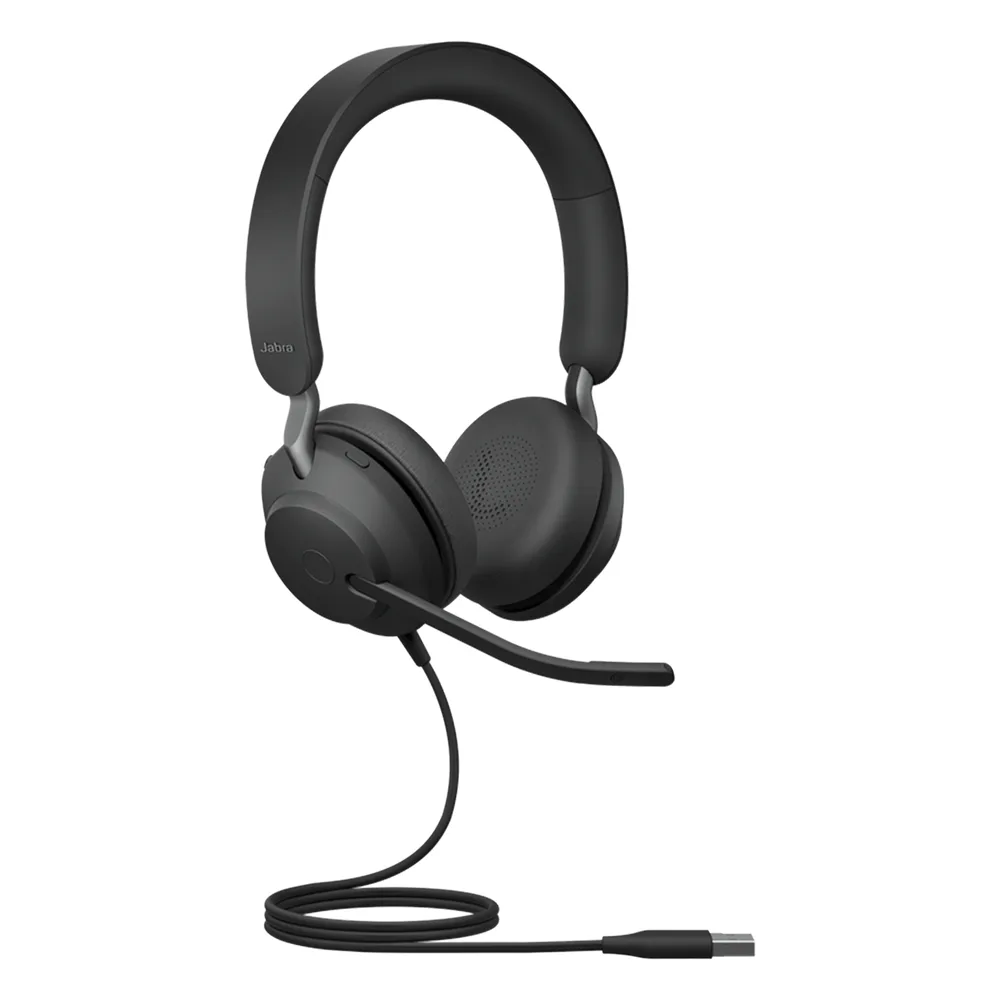 Jabra Jabra Evolve 2 40, Auricular stereo versión UC con aislamiento de ruido, conexión USB-A y indicador de ocupado (Busylight) (24089-989-999) – vista 3