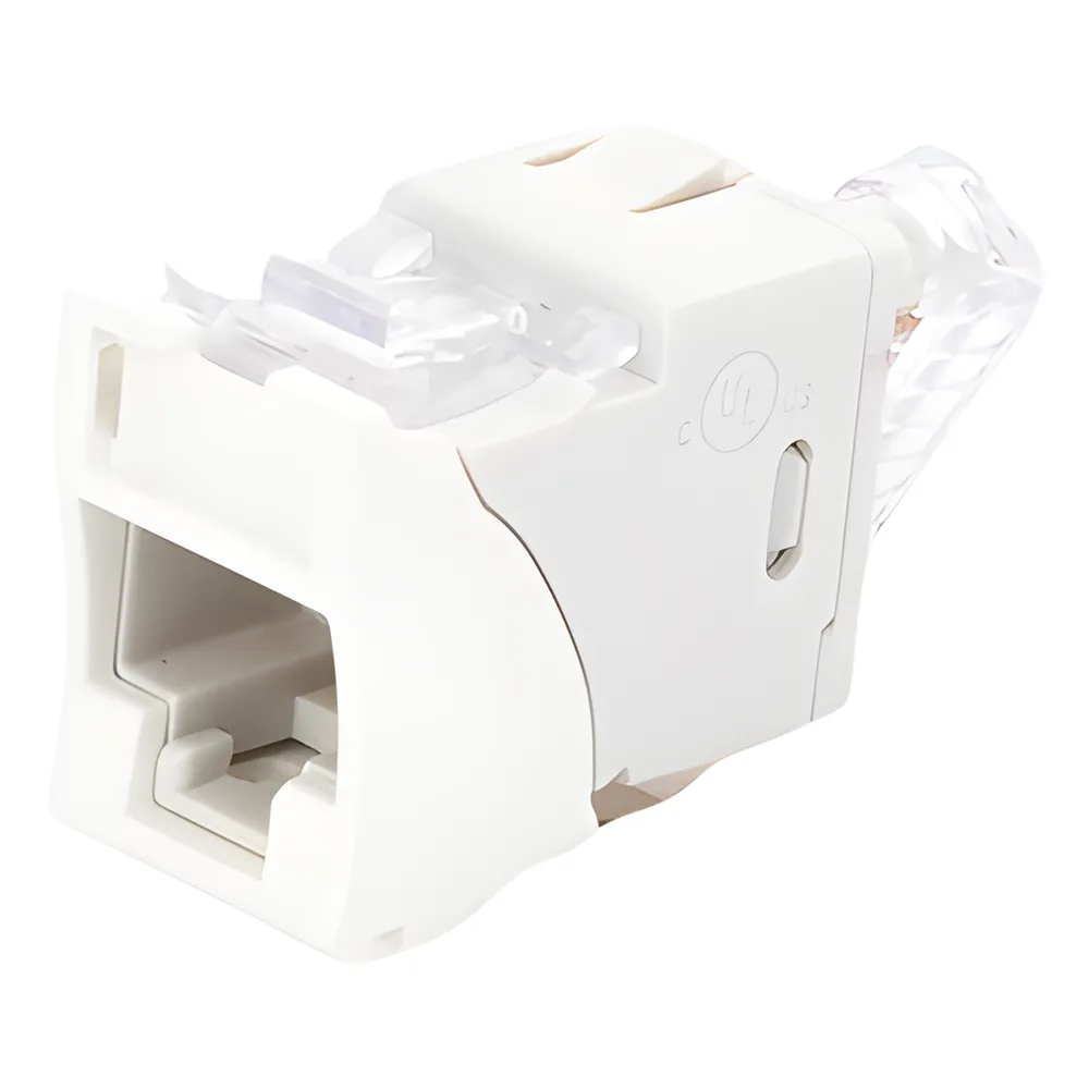 Jack Ultramax Cat6A, UTP, Montaje Híbrido en Placa de Pared (Plano y Angulado), Color Blanco, Punch Down – vista 3