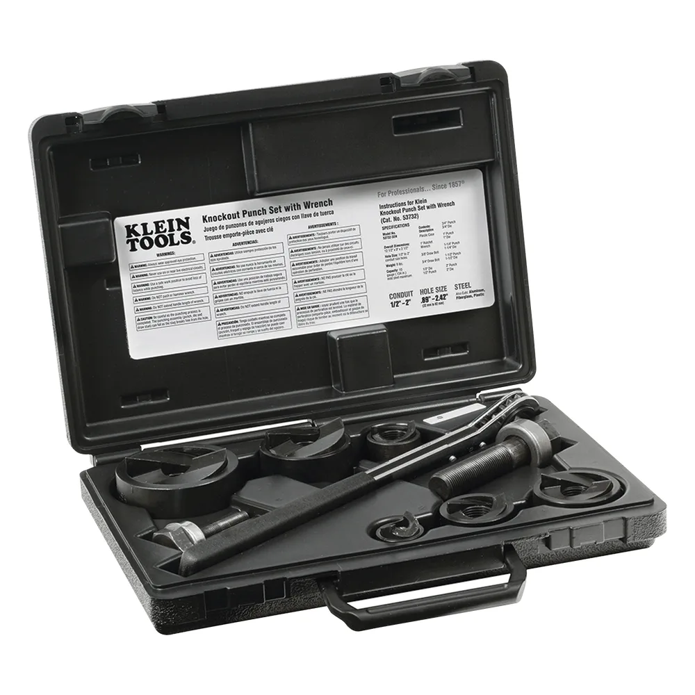 Juego de 6 Sacabocados de 1/2 a 2 Pulgadas (12.7 a 50.8 mm). con Estuche – vista 2