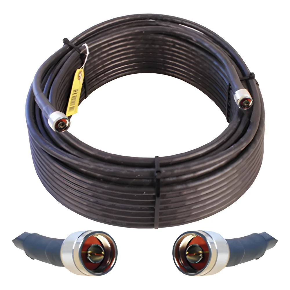 Jumper Coaxial con Cable Wilson-400 | Conector N Macho en los Extremos | 30.48 Metros (100 Pies) de Longitud
