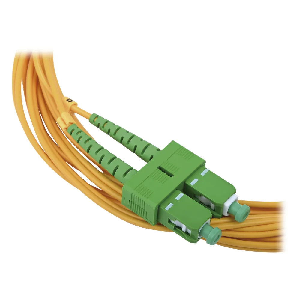 Jumper de Fibra Óptica Monomodo 9/125 LC/UPC-SC/APC, PVC, 2.0 mm, Dúplex, Amarillo, 3 Metros (9.84 Pies) – vista 2