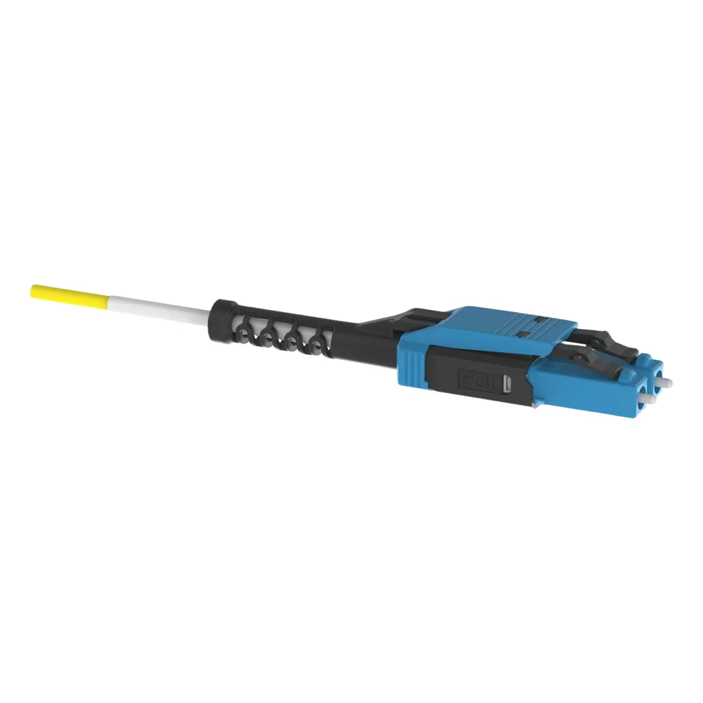 Jumper de Fibra Óptica Monomodo 9/125 OS1/OS2, LC-LC Uniboot Duplex, LSZH, Color Amarillo, 5 Metros – vista 3