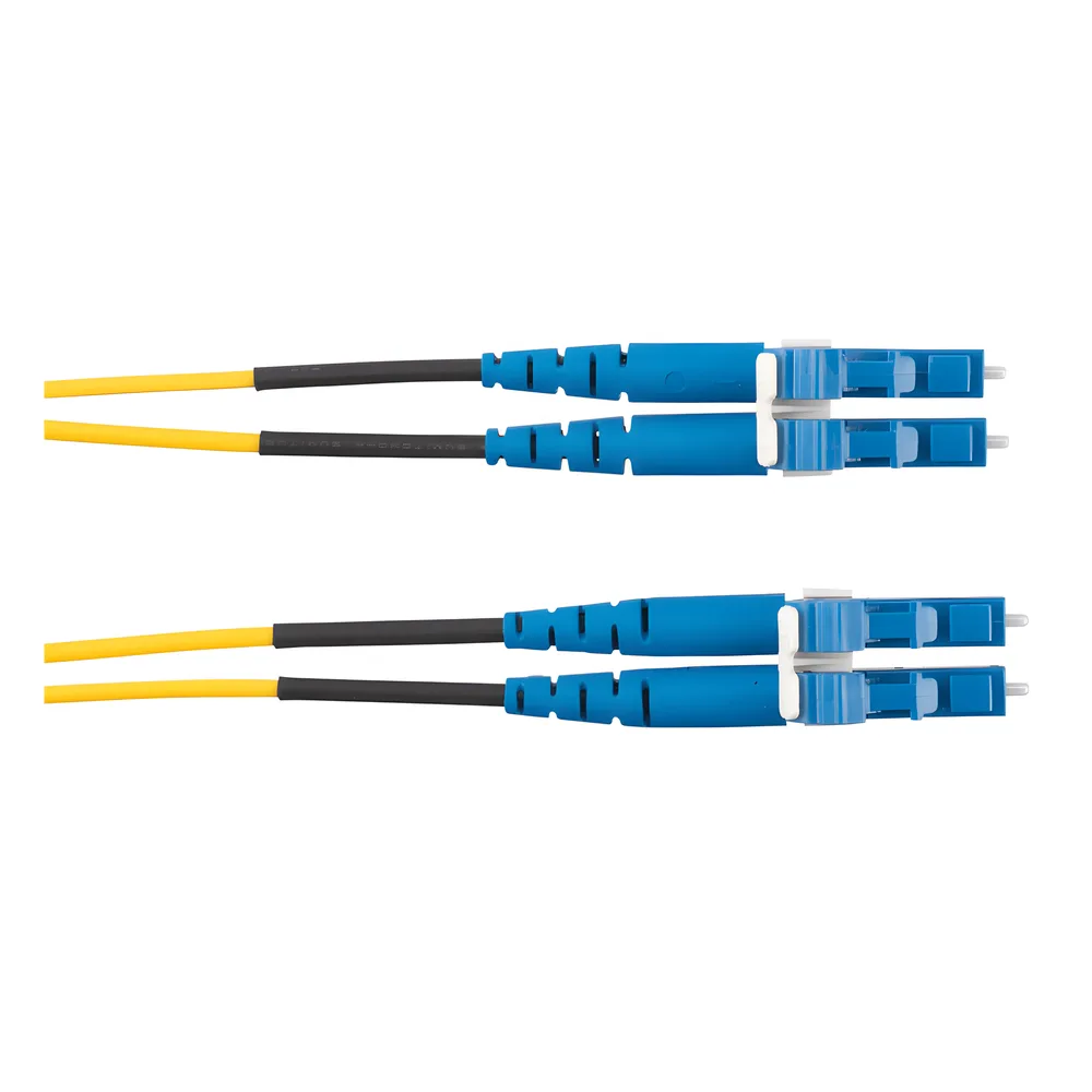 Jumper de Fibra Optica Monomodo 9/125 OS2, LC-LC Duplex, LSZH (Cero Halógenos), Color Amarillo, 1 Metro (3.28 Pies) – vista 2