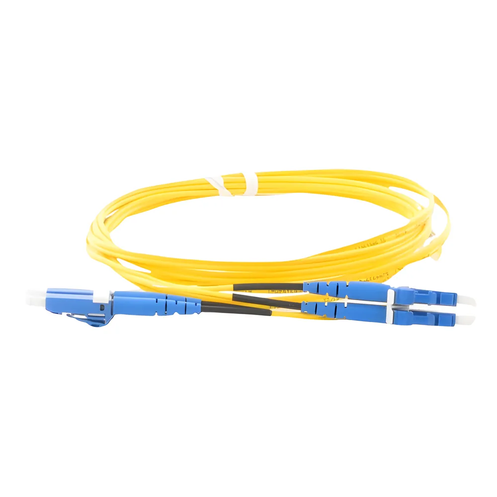 Jumper de Fibra Optica Monomodo 9/125 OS2, LC-LC Duplex, OFNR (Riser), Color Amarillo, 2 Metros (6.56 Pies) – vista 4