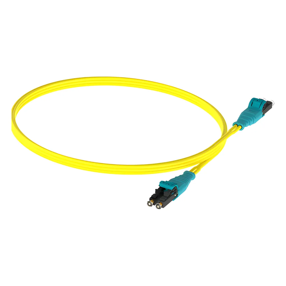 Jumper de Fibra Optica Monomodo 9/125 OS2, LC-LC Duplex Push Pull, OFNR (Riser), Color Amarillo, 3 Metros (9.84 Pies) – vista 4