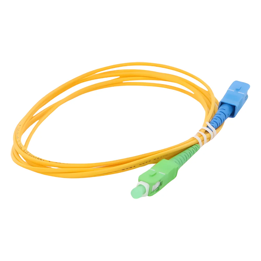 Jumper de Fibra Óptica Monomodo SC/APC-SC/UPC Simplex de 2 Metros (6.56 Pies), 2mm – vista 4