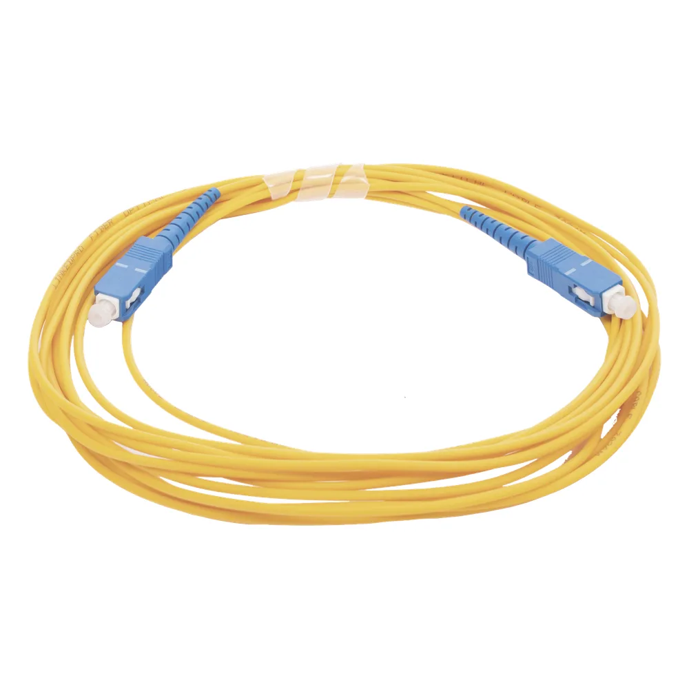 Jumper de Fibra Óptica Monomodo SC/UPC - SC/UPC Simplex, Color Amarillo, 5 Metros (16.40 Pies) – vista 3