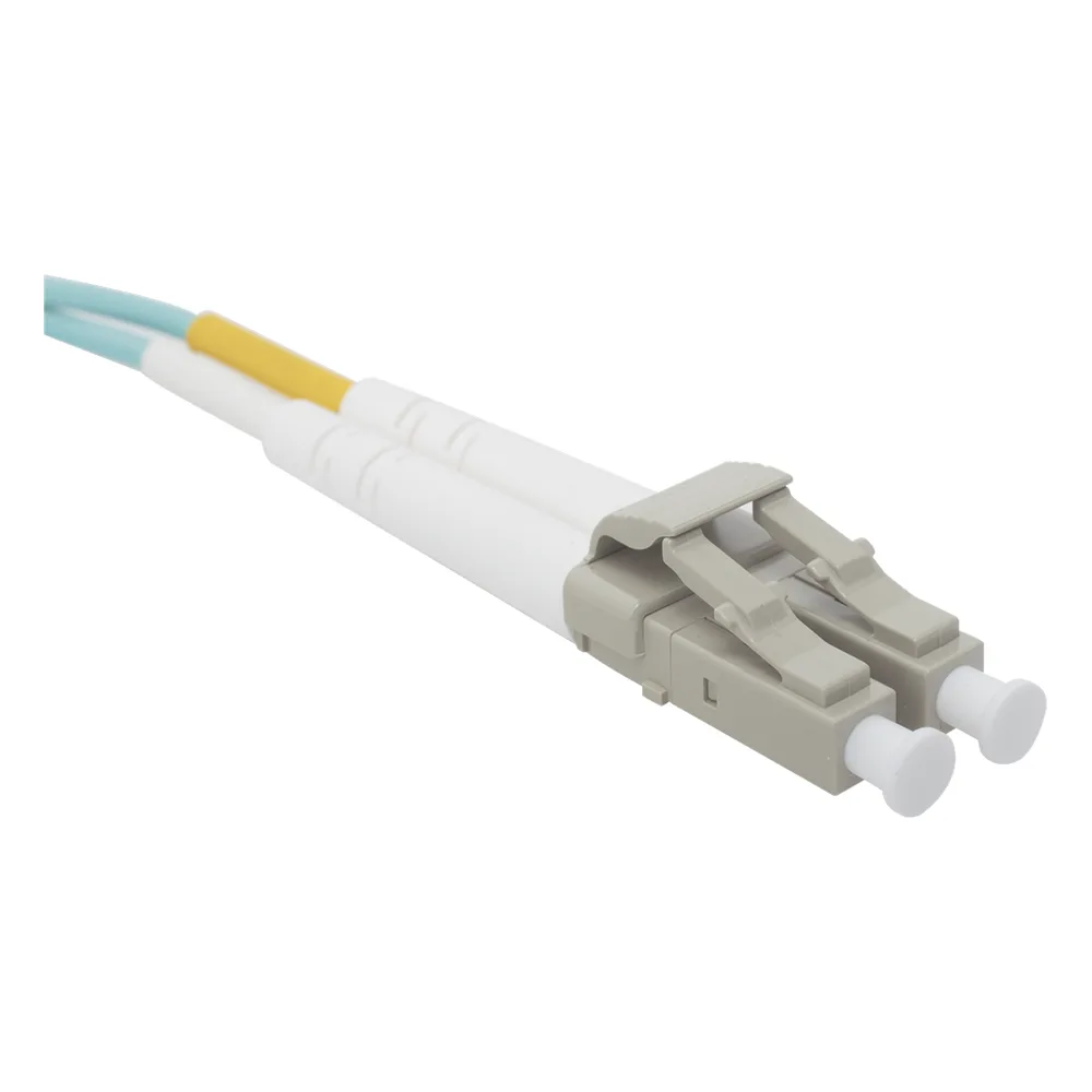 Jumper de Fibra Óptica Multimodo 50/125 XGLO OM3, LC-LC Duplex, OFNR, Color Aqua, 5 Metros (16.40 Pies) – vista 3