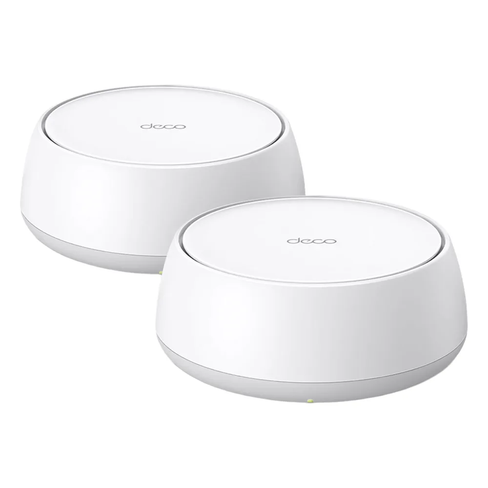 KIT 2 Routers Inalámbrico MESH Interior para Hogar / Doble Banda Wi-Fi 7 BE3600 Mbps / 2 Puerto 2.5 Gigabit WAN/LAN / 4 Antenas Internas / Operación Multi-Link MLO / Administración Mediante la App Deco (iOS, Android) / HomeShield